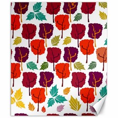 Tree Pattern Background Canvas 20  X 24   by Amaryn4rt