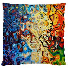 Background Structure Absstrakt Color Texture Standard Flano Cushion Case (one Side) by Amaryn4rt