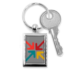 Arrows Center Inside Middle Key Chains (rectangle)  by Amaryn4rt