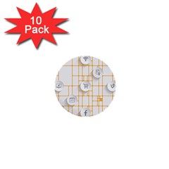 Icon Media Social Network 1  Mini Buttons (10 Pack)  by Amaryn4rt