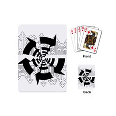 Arrows Top Below Circuit Parts Playing Cards (mini)  by Amaryn4rt