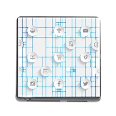 Icon Media Social Network Memory Card Reader (square) by Amaryn4rt