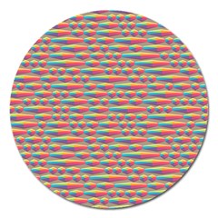 Background Abstract Colorful Magnet 5  (round) by Amaryn4rt