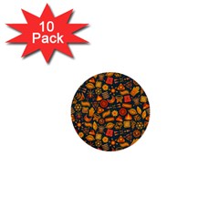 Pattern Background Ethnic Tribal 1  Mini Buttons (10 Pack)  by Amaryn4rt
