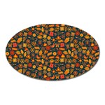 Pattern Background Ethnic Tribal Oval Magnet Front