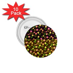 Flowers Roses Floral Flowery 1 75  Buttons (10 Pack) by Amaryn4rt