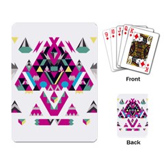 Geometric Play Playing Card by Amaryn4rt