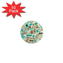 Telegramme 1  Mini Magnet (10 Pack)  by Amaryn4rt