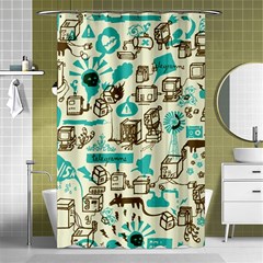 Telegramme Shower Curtain 48  X 72  (small)  by Amaryn4rt