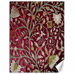 Crewel Fabric Tree Of Life Maroon Canvas 18  X 24   by Amaryn4rt