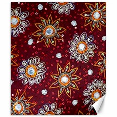 India Traditional Fabric Canvas 20  X 24   by Amaryn4rt