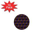 Seamless Prismatic Line Art Pattern 1  Mini Buttons (10 pack)  Front