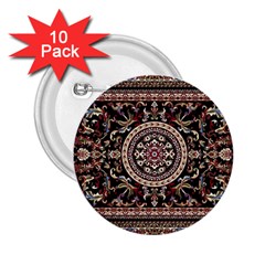 Vectorized Traditional Rug Style Of Traditional Patterns 2 25  Buttons (10 Pack)  by Amaryn4rt