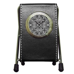 Modern Oriental Pattern Pen Holder Desk Clocks by dflcprints