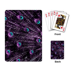 Bird Color Purple Passion Peacock Beautiful Playing Card by Amaryn4rt