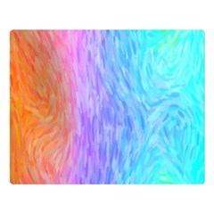 Abstract Color Pattern Textures Colouring Double Sided Flano Blanket (large)  by Simbadda