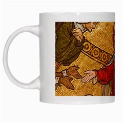 Gold Jesus White Mugs by boho