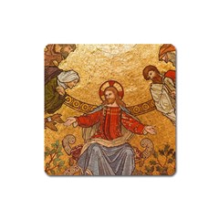 Gold Jesus Square Magnet by boho