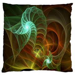 Art Shell Spirals Texture Standard Flano Cushion Case (one Side) by Simbadda