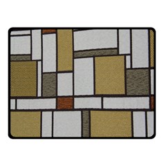 Fabric Textures Fabric Texture Vintage Blocks Rectangle Pattern Double Sided Fleece Blanket (small)  by Simbadda