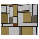 Fabric Textures Fabric Texture Vintage Blocks Rectangle Pattern Double Sided Flano Blanket (Small)  50 x40  Blanket Front
