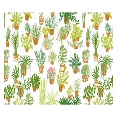 Flowers Pattern Double Sided Flano Blanket (small)  by Simbadda