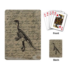 Dinosaur Skeleton Playing Card by Valentinaart