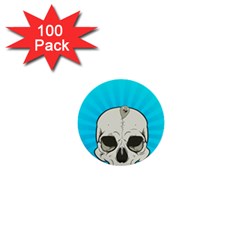 Skull Ball Line Schedule 1  Mini Buttons (100 Pack)  by Simbadda