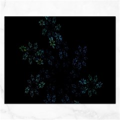 Fractal Pattern Black Background Rectangular Jigsaw Puzzl by Simbadda