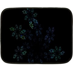 Fractal Pattern Black Background Double Sided Fleece Blanket (mini)  by Simbadda