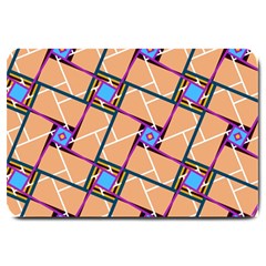 Overlaid Patterns Large Doormat  by Simbadda