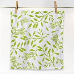 Leaves Pattern Seamless Face Towel by Simbadda