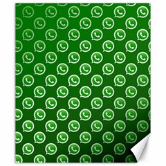 Whatsapp Logo Pattern Canvas 20  X 24   by Simbadda