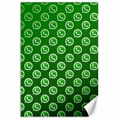 Whatsapp Logo Pattern Canvas 20  X 30   by Simbadda