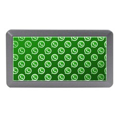 Whatsapp Logo Pattern Memory Card Reader (mini) by Simbadda