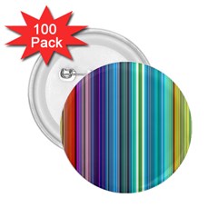 Color Stripes 2 25  Buttons (100 Pack)  by Simbadda