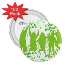 Saint Patrick Motif 2 25  Buttons (100 Pack)  by dflcprints