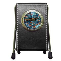 Urban Swimmers   Pen Holder Desk Clocks by Valentinaart