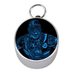 Warrior - Blue Mini Silver Compasses by Valentinaart