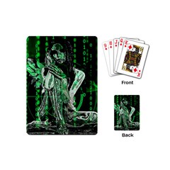 Cyber Angel Playing Cards (mini)  by Valentinaart