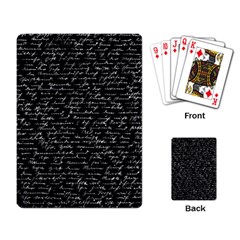 Handwriting  Playing Card by Valentinaart