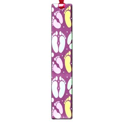 Baby Feet Patterned Backing Paper Pattern Large Book Marks by Simbadda