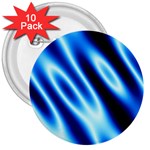 Grunge Blue White Pattern Background 3  Buttons (10 pack)  Front