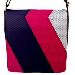 Pink Pattern Flap Messenger Bag (s) by Simbadda