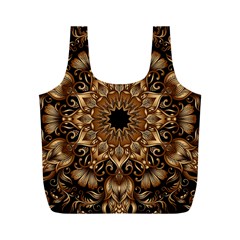 3d Fractal Art Full Print Recycle Bags (m)  by Simbadda