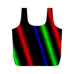 Multi Color Neon Background Full Print Recycle Bags (M)  Front