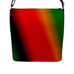 Multi Color Pattern Background Flap Messenger Bag (l)  by Simbadda