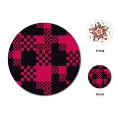 Cube Square Block Shape Creative Playing Cards (round)  by Simbadda