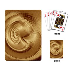 Gold Background Texture Pattern Playing Card by Simbadda