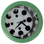 Turntable Record System Tones Color Wall Clocks Front